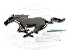 Matte Black Metal Running Horse Emblem Badge For Ford Mustang Grille Trunk 8 Matte Black Metal Running Horse Emblem Badge For Ford Mustang Grille Trunk 8