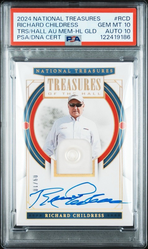 2024 National Treasures NASCAR Richard Childress of Hall Shirt Button Auto #9/10