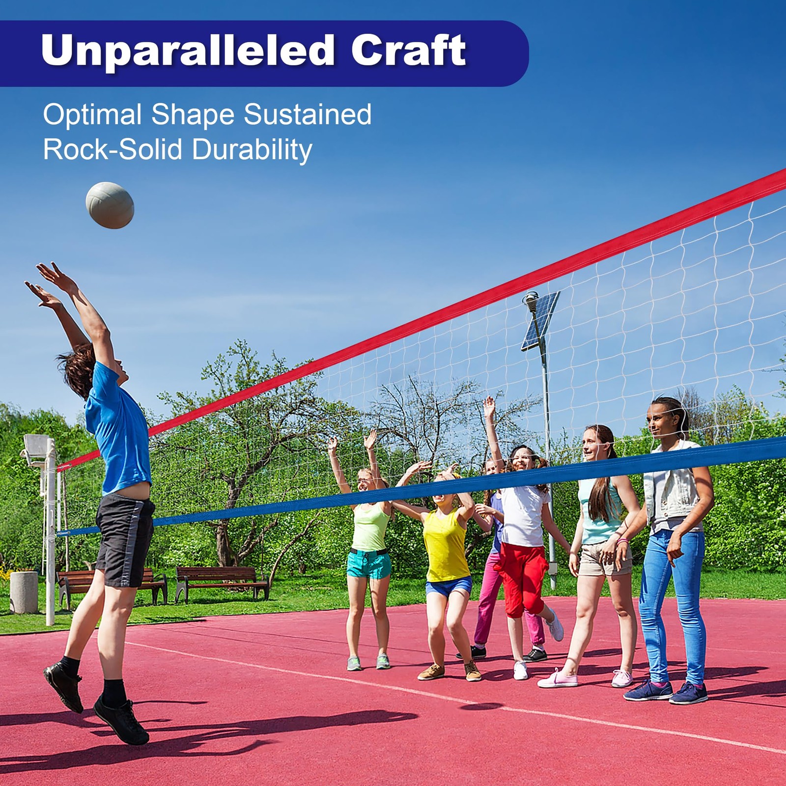 Volleyball Net Outdoor,Upgraded Professional Heavy Duty Weatherproof with Ste...