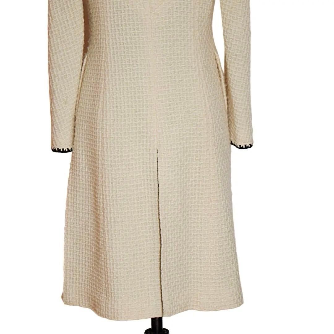 Vintage CHANEL 00A COCO pattern lining wool coat … - image 6