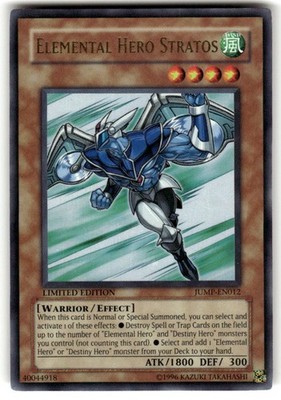 Elemental Hero Stratos Limited UR Shonen Jump Magazine Promos JUMP-EN012 LP