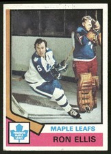 Ron Ellis 1974-75 Topps #12 Toronto Maple Leafs VG