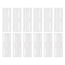 12pcs Adhesive Punch-Free Socket Holder, Power Strip Holder Fixer, White