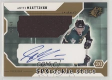 2003-04 SPx Rookie Stars Radiance /50 Antti Miettinen #214 Rookie Auto RC