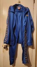 Kappa Tracksuit Pants Jacket lime /pink Blue Sz L