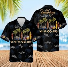 The Beach Boys Hawaiian AOP 3D Black Men Unisex AUAUA91