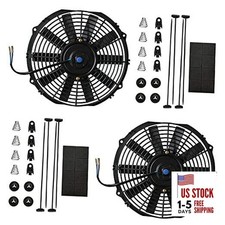 Electric Radiator Cooling Fan, 1" Universal High Performance 2Pcs-12 inch 2