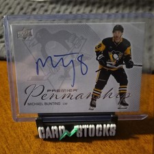 Upper Deck 2024-25 Premier Penmanship Michael Bunting Auto PEN-BU