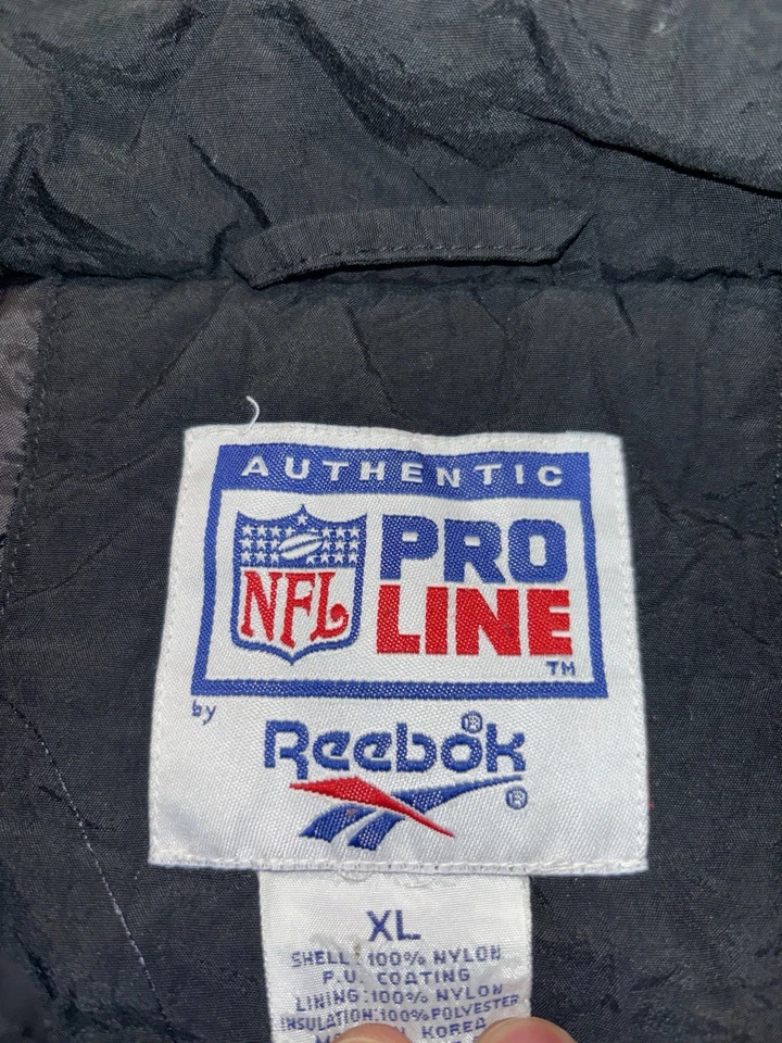 Винтажная куртка на молнии 90-х Reebok Pro Line Miami Dolphins пуховик размер XL мужская - Изображение 3 из 4