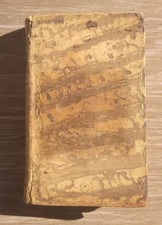 Old Book Leather Antique Binding Voltaire Gold Gilt 1785 in French