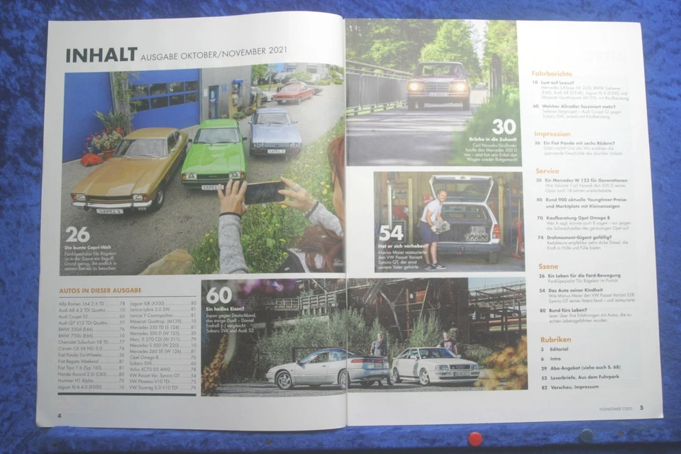 Youngtimer 7/21 Audi A8 S2 BMW 750 Il Omega B VW Passat Ford Capri Subaru Svx - Immagine 2 di 3