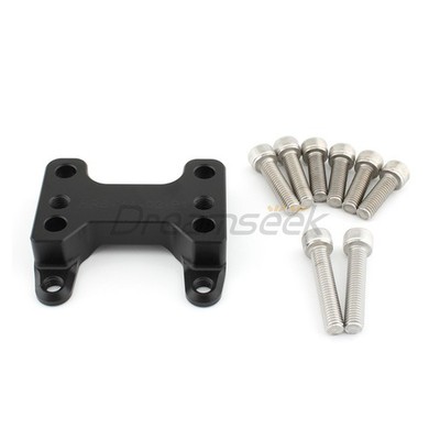 Schwarz Lenkererhöhung Klemme für Yamaha TMAX 560 2022+ Moto Montieren Adapter
