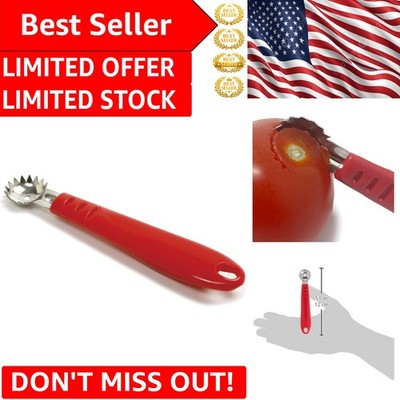 Effort-Free Tomato and Strawberry Corer| Dishwasher Safe Stainless Steel Tool