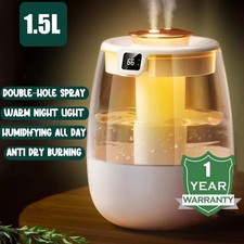 1500ml Humidifiers for Bedroom Large Room Office Cool Mist Air Humidifier  Indoor