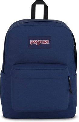 JanSport Superbreak Backpack - Durable, Lightweight Backpack Navy Brand New