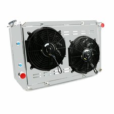 Aluminum 4 Row Radiator  Fan Shroud Ford 71-73 Mustang 70-71 Torino Fairlane 26