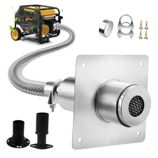2025 Upgraded Generator Exhaust Silencer Kit Stainless Steel Muffler with 