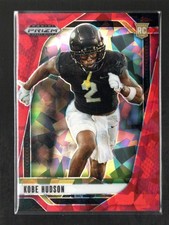 2025 Panini Prizm Draft Picks #136 Kobe Hudson Prizms Red Ice