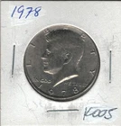 1978 Kennedy Half Dollar K005 !!!Free Shipping!!!