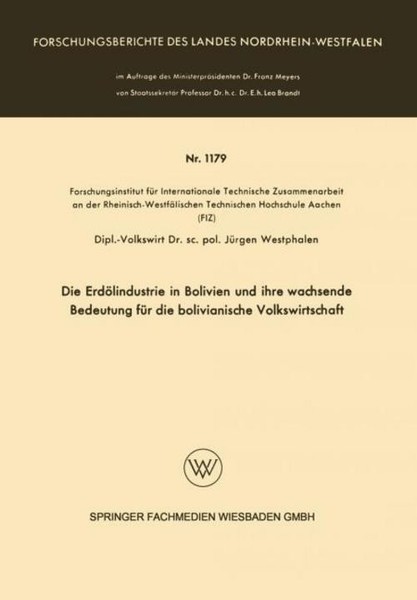 Die ErdöLindustrie In Bolivien Und Ihre Wachsende Bedeutung FüR Die Bolivianisch-image