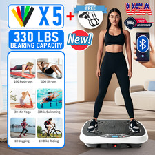 Vibration Plate Exercise Machine Whole Body Workout Vibrate Platform Bluetooth