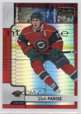 2017-18 O-Pee-Chee Platinum Red Prism 130/199 Zach Parise #97 n3r