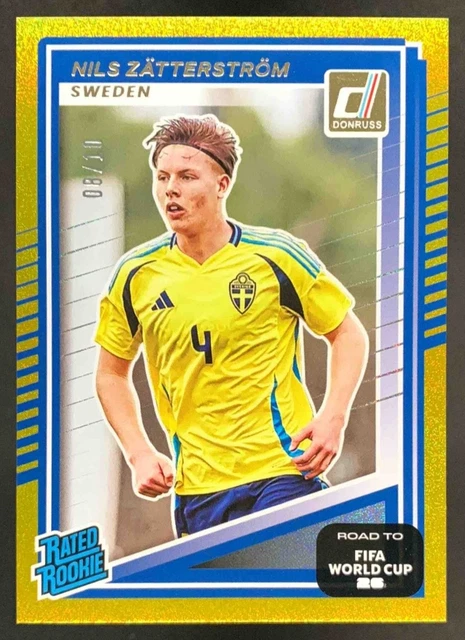 Nils Zatterstrom 2025-26 Panini Donruss Road to FIFA Rated Rookie /10