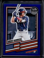 Drew Burress 2026 Panini Stars & Stripes #39 Blue Prizm /299