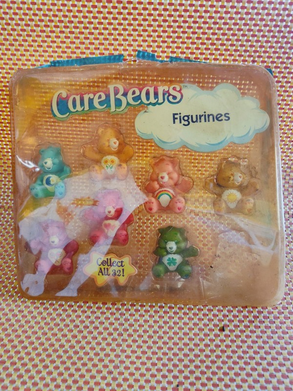 Care Bears 6-Pack Mini Plastic Figurine Set Multicolor Bedtime, Funshine