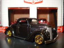 1936 36 Ford Coupe Limited Edition 164 Mb Custom Wheels And Tires Black 1936 36 Ford Coupe Limited Edition 164 Mb Custom Wheels And Tires Black