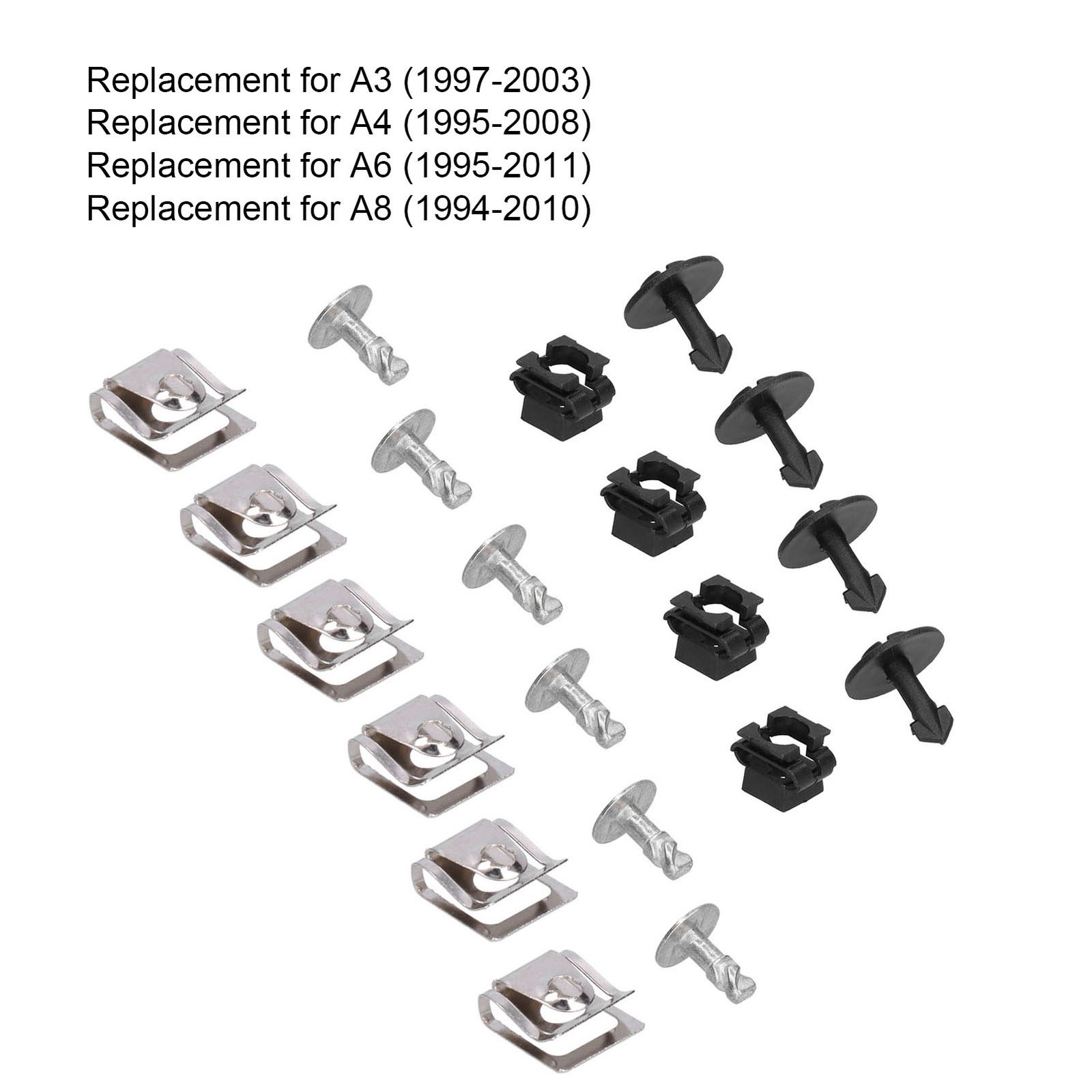 Engine Undertray Underbody Shield Fasteners Fixing Clips 4A0805163 For A4 A6