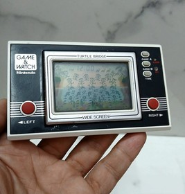 Nintendo Game & Watch Turtle Bridge TL-28 Wide Screen Game 1982 Rare