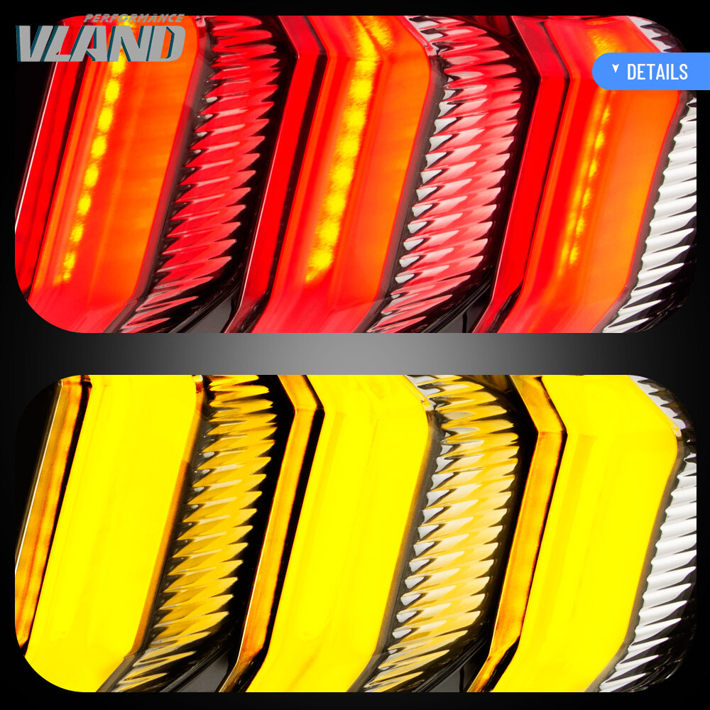 2X LED Tail Lights For 20152018 Ford Mustang 5 Light Model Rear Lamp