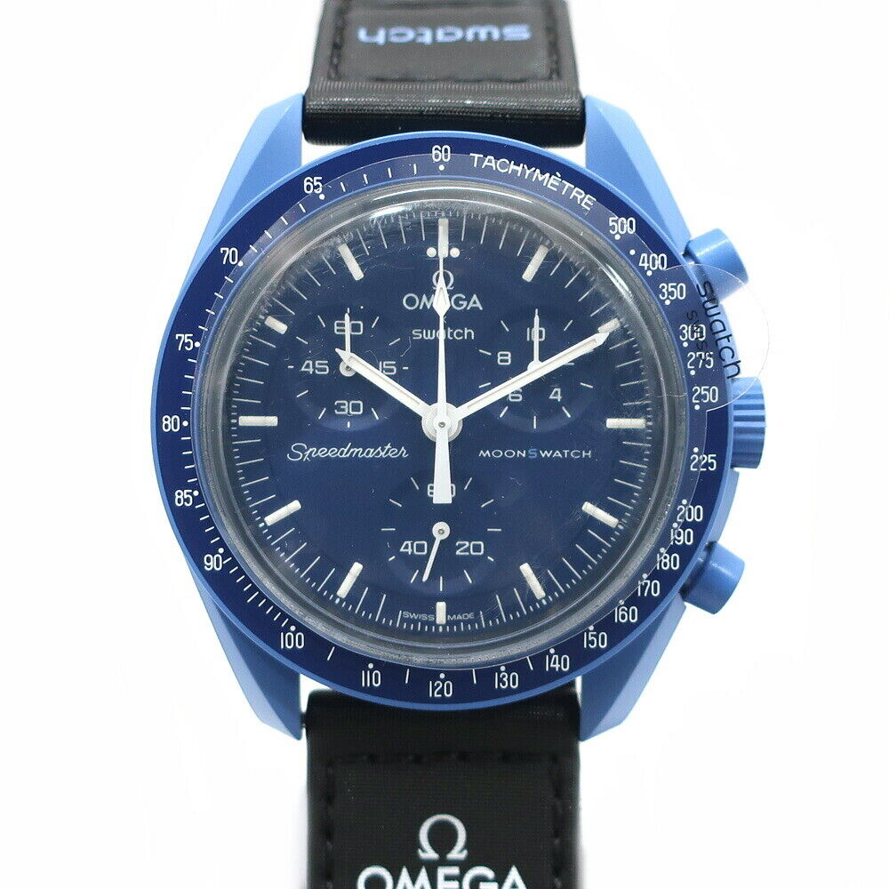 Omega Swatch Moonswatch Mission To Neptune So33N100 Deep Omega Swatch Moonswatch Mission To Neptune So33N100 Deep