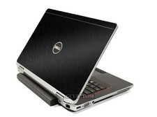 BLACK BRUSHED TEXTURED Vinyl Lid Skin Cover fits Dell Latitude E6330 Laptop
