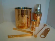 6 Piece Copper Color Bar Set