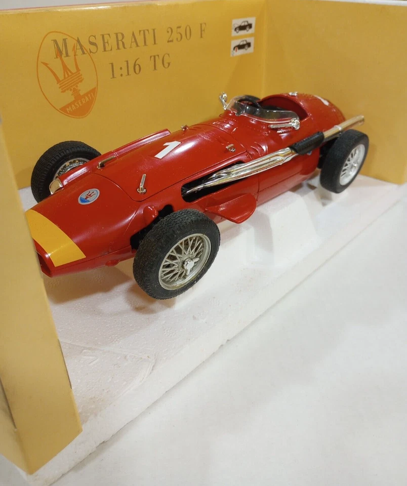 Tonka Polistil 1/16 Maserati 250 F - 1954 Red Diecast Metal Model Car (#01672) - Image 4 of 4