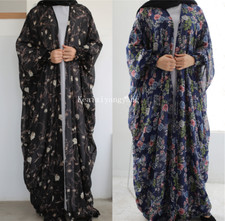 Dubai Abaya Kaftan Batwing Sleeve Maxi Dress Farasha Caftan Muslim Women