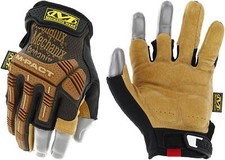 Mechanix Wear M-Pact Durahide Leather Framer Gloves Fingerless Design