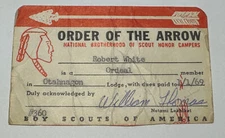 Boy Scout OA Membership Card Lodge 172 Otahnagon 1969 New York  RC6
