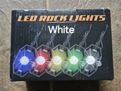 White LED Rock Lights Offroad Jeep Ford Raptor Ram TRX Toyota TRD Underbody Lamp