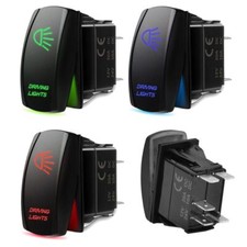 5 Pins Led Light Control Rocker Switch For Atv Utv Arb Carling Truck Boat Marine