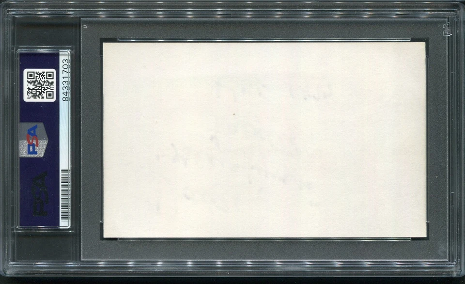 Dante Lavelli Index Card HOF Signed Autograph Auto Browns PSA/DNA - Image 2 of 2