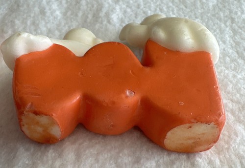 American Vtg Halloween Wax Candle Figures 90's Ghost Pumpkin Decor 3.25" Set/2 - Picture 6 of 8