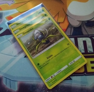 x4 Dewpider - 16/156 - Common NM Sun & Moon: Ultra Prism