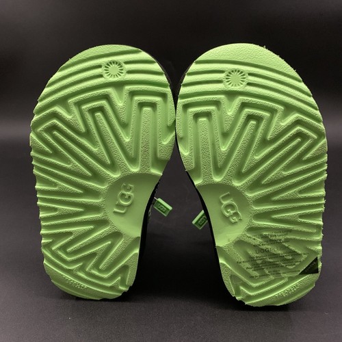 UGG TODDLER NEUMEL II CHUKKA BOOT SIZE 7T GLOW GRAPHIC BLACK / GREEN SUEDE WOOL - Picture 11 of 21