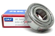 SKF 6202 ZZ DEEP GROOVE BALL BEARING, METAL SHIELDED 15x35x11mm