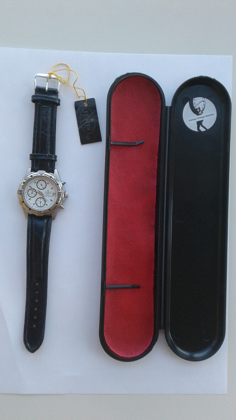 Imagen 10 - Jemis CHRONOGRAPH HUR977W VINTAGE COLLECTION NOS MONTRE WATCH JAPAN MADE 90's