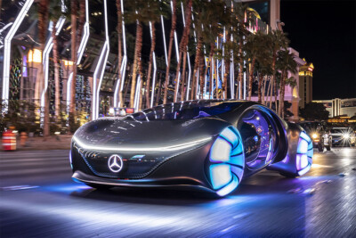 Mercedes-Benz VISION AVTR Front View Home Decor Print - POSTER 20x30