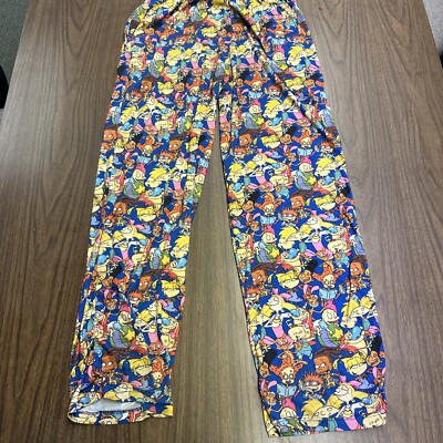 Nickelodeon Nick Rewind Multi Characters Mens S Lounge Pants Ren